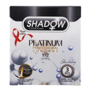 کاندوم پلاتینیوم شدو بسته 3 تایی